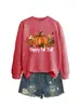 Feliz Outono, pessoal! Amazon, eBay, lojas independentes, moda outono e inverno, moletom feminino versátil com gola redonda para comércio exterior
