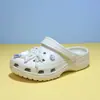 Sandalias Crocs Clásicas de Estrella con Perlas y Pedrería para Mujer Chanclas de Exterior para Mujer Zapatos de Playa Crocs para el Hogar Mujer