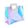 Venda Direta da Fábrica Personalizado Pvc Colorido Bolsa Laser Bolsa Fantasia Gelatina Presente Bolsa de Mão Grande Quantidade