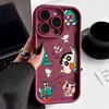 Funda de teléfono móvil pequeña de dibujos animados nueva para iPhone15 Apple 14promax linda 13 nueva 12 días ojo escalera 11