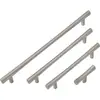 Manija para puerta de armario Palo estilo italiano níquel cepillado anti-huellas dactilares, tirador de hardware moderno minimalista cónico para cajón de aparador