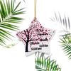 Colgante Cerámico Navideño 2024 Transfronterizo Amazon Colgante Redondo para Colgar Adornos para Árbol de Navidad DIY Accesorios