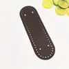 Acessórios de Material para Bolsa Tecida à Mão Base de Bolsa de Crochê Bolsa de Mão DIY Acessórios para Bolsa de Couro Oval