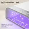 Lámpara de Manicura Nueva que No se Oscurece Lámpara de Doble Fuente de Luz Perla de Lámpara Lámpara Inteligente para Manicura Secado Rápido Lámpara de Horneado para Manicura UV Fototerapia