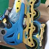 Patins em linha Maigu LE MiGao S7 usados para crianças, patins de roda inline para meninos e meninas, patins em linha ajustáveis para patinação freestyle