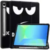 Capa para Tablet Samsung Tab S11 A11 Plus Capa de Couro com Suporte para Caneta TPU Capa Protetora Macia Anti-Queda 2025