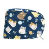 Gorro de Enfermera Gorro Redondo Estampado Lindo Delgado Transpirable Hebilla de Ajuste Elástico Gorro Quirúrgico Algodón Post-Quimioterapia Gorro para Mujer
