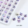 Rhinestones Borboleta 5mm para Nail Art Dongzhou Crystal, Rhinestones Borboleta Mini Imitação Super Brilhantes com Base Pontiaguda, Decorações Irregulares para Nail Art