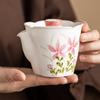 Fabricante Estilo Chinês Pintado à Mão Flor Margarida Boca Pote de Mão Cerâmica Bule de Chá Jogo de Chá Bule Elegante Filtro Kung Fu Pote Único
