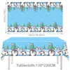 Venta Caliente Transfronteriza Decoraciones para Fiesta Temática de Pingüinos Vajilla Banner de Cumpleaños de Pingüinos Banderines de Tirar Platos de Papel Vasos de Papel Mantel Globos