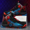 Zapatillas de Baloncesto Juveniles 2026 Verano Malla Transpirable Zapatillas Deportivas Flyknit Hebilla Giratoria Niños Medianos y Grandes Zapatillas de Baloncesto para Entrenamiento