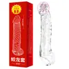 Preservativo Dente de Lobo de Cristal da Moda, Anel Bloqueador de Prepúcio e Retentor de Sêmen, Anel de Dedo, Brinquedo Sexual, Produtos para Adultos