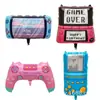 Globos de Papel de Aluminio con Forma de Consola de Videojuegos Fiesta de Cumpleaños Consola de Videojuegos Portátil Rosa Tetris Consola de Videojuegos Electrónica