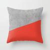 Almohada roja con diseño de celebridad nórdica de Internet, cojín para sofá, almohada para la cintura, funda de cojín para coche, respaldo para ventana salediza con funda de almohada central
