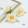 Simulação de Flor de Peônia Mori Sacola de Materiais Artesanais DIY Flor Artificial Adereço de Cabeça Étnico Grampo de Cabelo Xunpu Produção de Flores