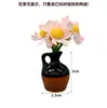 Atacado de Fábrica Mini Vaso Cerâmico para Ponta do Dedo Criativo Magnético Decoração de Arranjo de Flores Ornamentos Minúsculos Ímã de Geladeira DIY