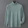 Baicai Rong Suéter Nuevo de Lana Pura Otoño/Invierno para Hombre Cuello Solapa Tejido de Punto Negocios Casual Simple Capa Base de Punto