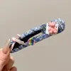 Elegante pasador de pelo floral, nuevo estilo 2026, en una hermosa paleta de colores, perfecto para crear peinados recogidos, un accesorio para el cabello simple y chic para otoño e invierno, con un diseño de pinza de pato delicado y lujoso