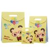 Bolsa de regalo creativa con dibujos de cerdo Mengmeng, bonita bolsa de regalo de cumpleaños para niños, bolsa de papel, bolsa para ropa