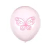 Set de globos de mariposa decoración de fiesta de cumpleaños transfronteriza regalo de cumpleaños para bebé diseño globo de látex redondo de mariposa