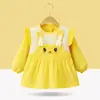 Bata de Bebé Jingqi Primavera y Otoño Impermeable y Anti-Suciedad Babero para Comer Ropa de Abrigo Otoño e Invierno Estilo Extranjero Delantal para Niños Ropa Protectora de Doble Uso