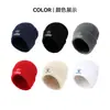 Chapéu slouchy estilo americano para outono e inverno com estampas de patas retrô, chapéu autoajustável para clima frio, gorro de tricô à prova de vento para uso externo e no trajeto para homens e mulheres