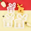 Molde de silicona para bolígrafo simple de alce, tema navideño, vela de aromaterapia, jabón hecho a mano, molde de yeso, molde para pudín y chocolate