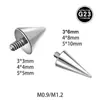 Fabricante Joia para Piercing Labial com Ponta de Bola de Rosca Externa em Liga de Titânio G23, Atacado Piercing para Sobrancelha F136, Piercing para Umbigo, Joia para Piercing com Haste de Rosca Interna