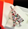 AliExpress Wish Broche de Dibujos Animados Europeo y Americano Muñeco de Nieve Santa Claus Ramillete Árbol de Navidad Bastón Pin
