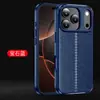 Wlons Es Adecuado para Funda de Teléfono Móvil Iphone18, Funda Trasera Apple 17Pro, Funda Anti-Caída con Patrón de Cuero de Lichi Ip16