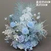 Nuevos Arreglos Florales Artificiales Estilo Boda Grandes, Decoraciones de Flores de Seda, Caminos de Mesa de Eucalipto, Arte Floral para Bodas