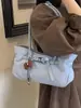 Bolso de mano vintage de ante transfronterizo para mujer, nueva moda 2026, versátil, de alta gama, casual, para el día a día, bandolera