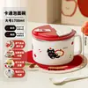 Suministro directo de fábrica tazón de fideos instantáneos de acero inoxidable 304 de gran capacidad con tapa lonchera aislada sellada portátil taza para comida rápida para estudiantes