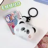 Mismo Lindo Broche Colgante de Rana y Oso de Dibujos Animados de Little Red Book Muñeca Colgante para Mochila Escolar Llavero Regalo