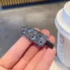 Estilo de Diseñador Único Chica Atractiva Clip de Pato Completo de Diamante de Zirconia Clip Exquisito Sin Costuras para Flequillo Clip Lateral Pasador Accesorio para el Cabello