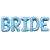 Nuevos globos de letras transfronterizos de 42 pulgadas BRIDE de papel de aluminio decoración de boda de novia decoración de fiesta set de globos al por mayor
