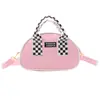 Moda Nova Primavera 2026 Bolsa Infantil Xadrez Acessórios de Bolsa de Mão Porta-Moedas Bolsa Transversal Estilosa para Meninas