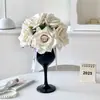 Rosas Artificiais, Arranjos de Flores de Mesa de Jantar de Luxo Leve de Alta Qualidade, Enfeites Decorativos, Flores Artificiais, Buquês, Arranjos Florais, Entrega Transfronteiriça