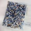 1440 Piezas de Joyería de Diamantes Planos para Uñas, Lujo Ligero, Elegantes Diamantes Azules para Uñas en Forma de Ojo de Caballo Torcido Mini Grandes y Pequeños