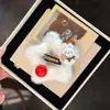 Botão de Estrela Outono e Inverno Coelho Miffy Grampo Doce Grampo Lateral de Pelúcia para Franja Feminina Presilha BB Acessórios de Cabelo Fofos