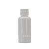 Botella de plástico transparente de 60 ml, subenvasado de fábrica, botella de plástico de boca pequeña, tapa de aluminio, botella de muestra