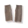 Nueva colección de otoño e invierno: Guantes sin dedos y calentadores de muñeca 100% cachemira pura, que brindan calidez, protección contra el viento y resistencia al frío