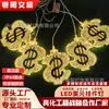 Decorações de Feriado Atacado de LED Estrela de Cinco Pontas, Lua Crescente, Sinal de Dólar e Várias Outras Formas da Fábrica de Origem, Iluminação Decorativa Quente de Venda Transfronteiriça
