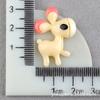 Accesorios de animales de resina de burro tocado infantil accesorios para el cabello pin BB pin de pico de pato material zapatos con agujero parche venta al por mayor