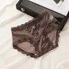 Ropa Interior Femenina Sexy de Malla con Cortes Ultra Delgada Sin Costuras, Algodón de Morera, Entrepierna Antibacteriana, Transpirable y Cómoda, de Cintura Media