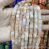 Cuentas Cuadradas Naturales Cristal Ágata Piedra Cuentas Sueltas Cuadrado de Ángulo Recto Cuentas Cubo de Azúcar Accesorios para Joyería DIY