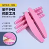 Ferramentas de Nail Art Lado Duplo Polimento Esponja de Alta Elasticidade Lavável Tira de Lixa Espessa Resistente ao Desgaste Lixa Esponja Meia-Lua Nail Art