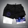 Calça de Praia Curta Masculina de Peça Única com Camada Dupla Estampa Digital 3D 2023 Popular Amazon Venda Quente Fornecimento de Calças