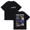Rapper Melendi Tour 2025 Merch del Álbum Camiseta para Hombre Vintage Gótica de Algodón Y2K para Hombre