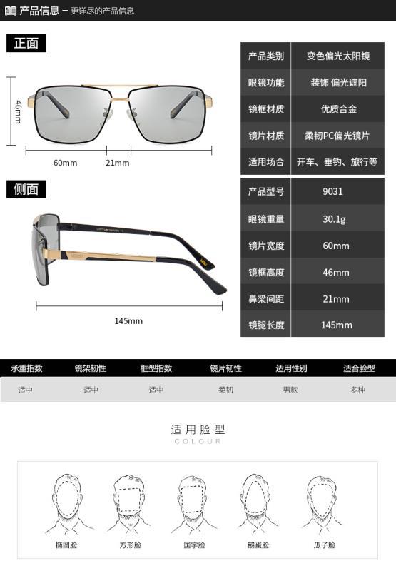 时尚太阳镜 偏光太阳镜男